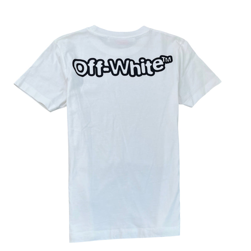 Men's Logo Print T-Shirt White Size XS