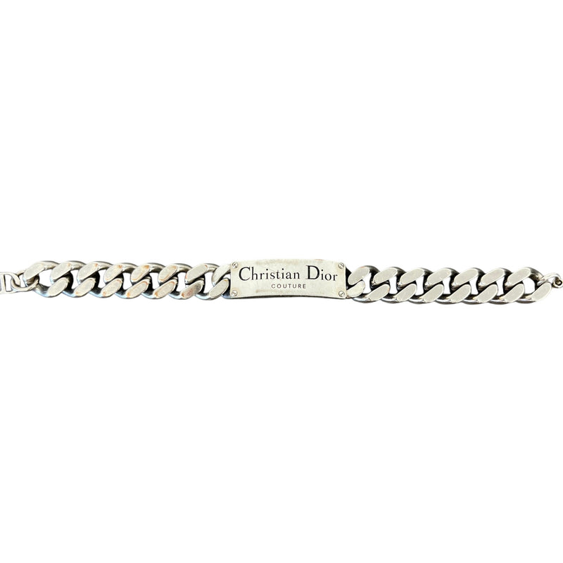 Men's Couture Curb Bracelet Silver