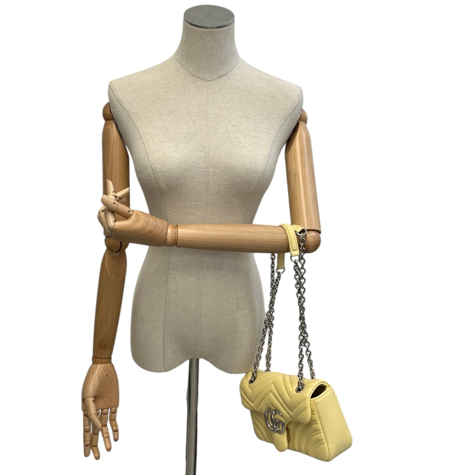 Women's Small Gg Marmont Crossbody Bag Yellow - Photo 2