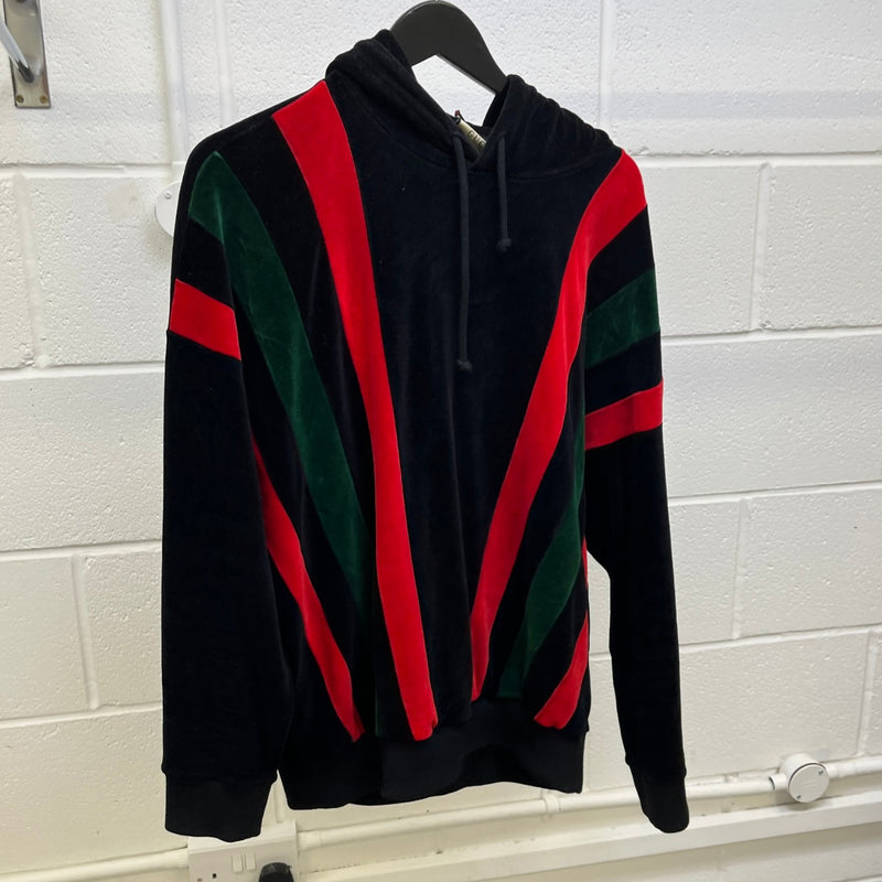 Men's Chenille Hoodie Black Size M