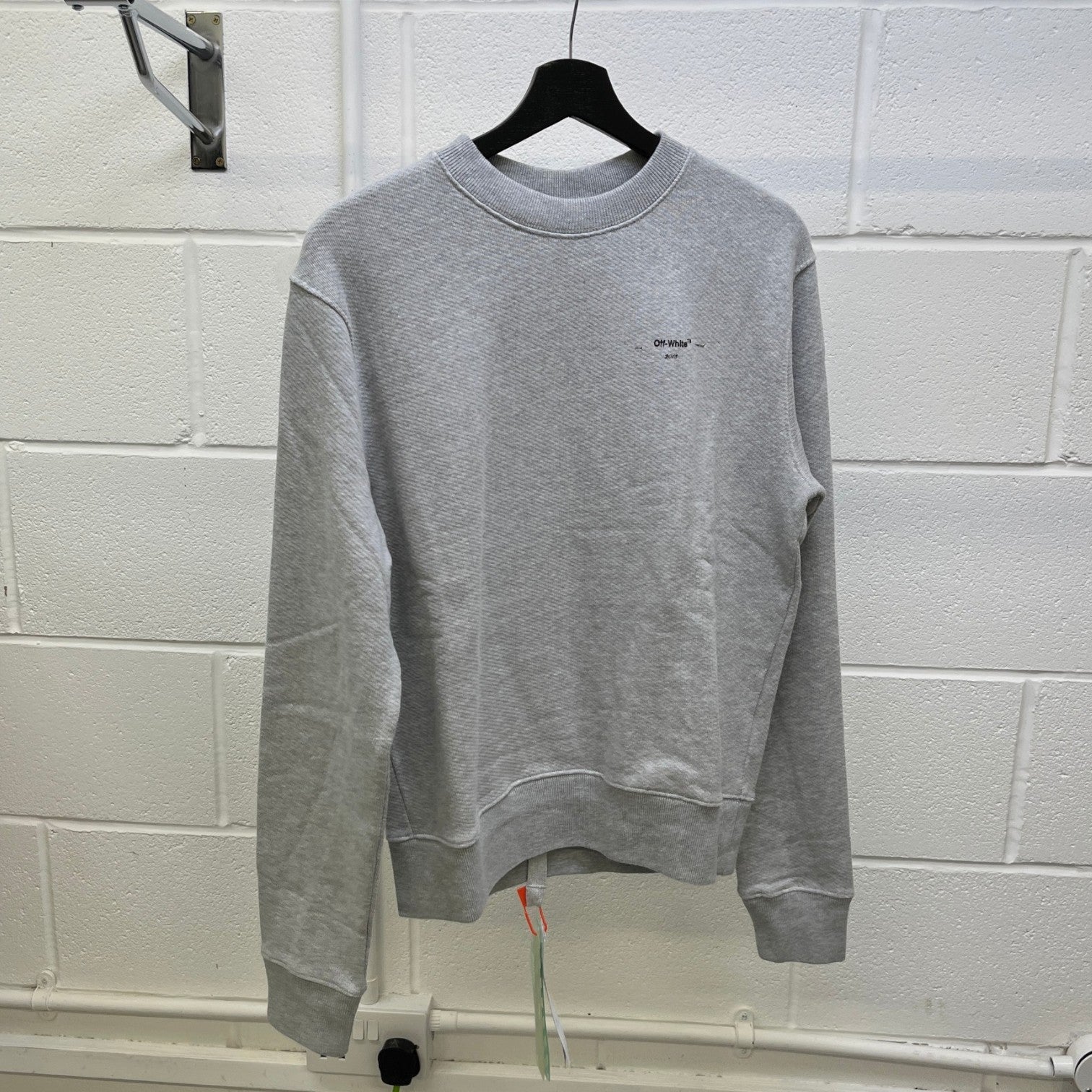 Men's Logo Print Sweatshirt Grey Size XS - Photo 9