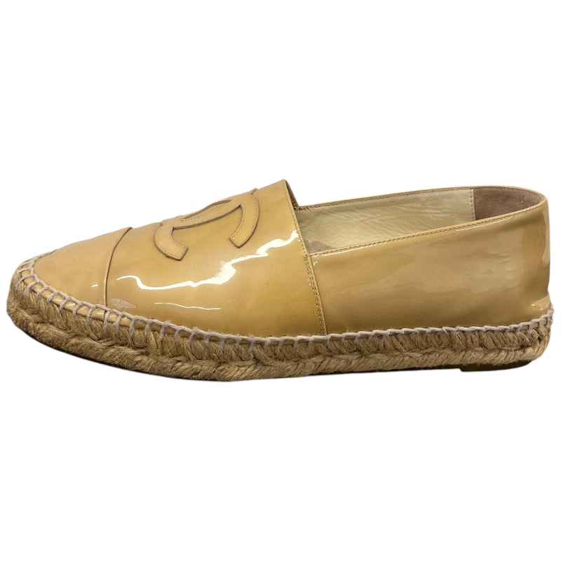 Women's CC Logo Espadrilles Beige Size UK 6 / EU 39