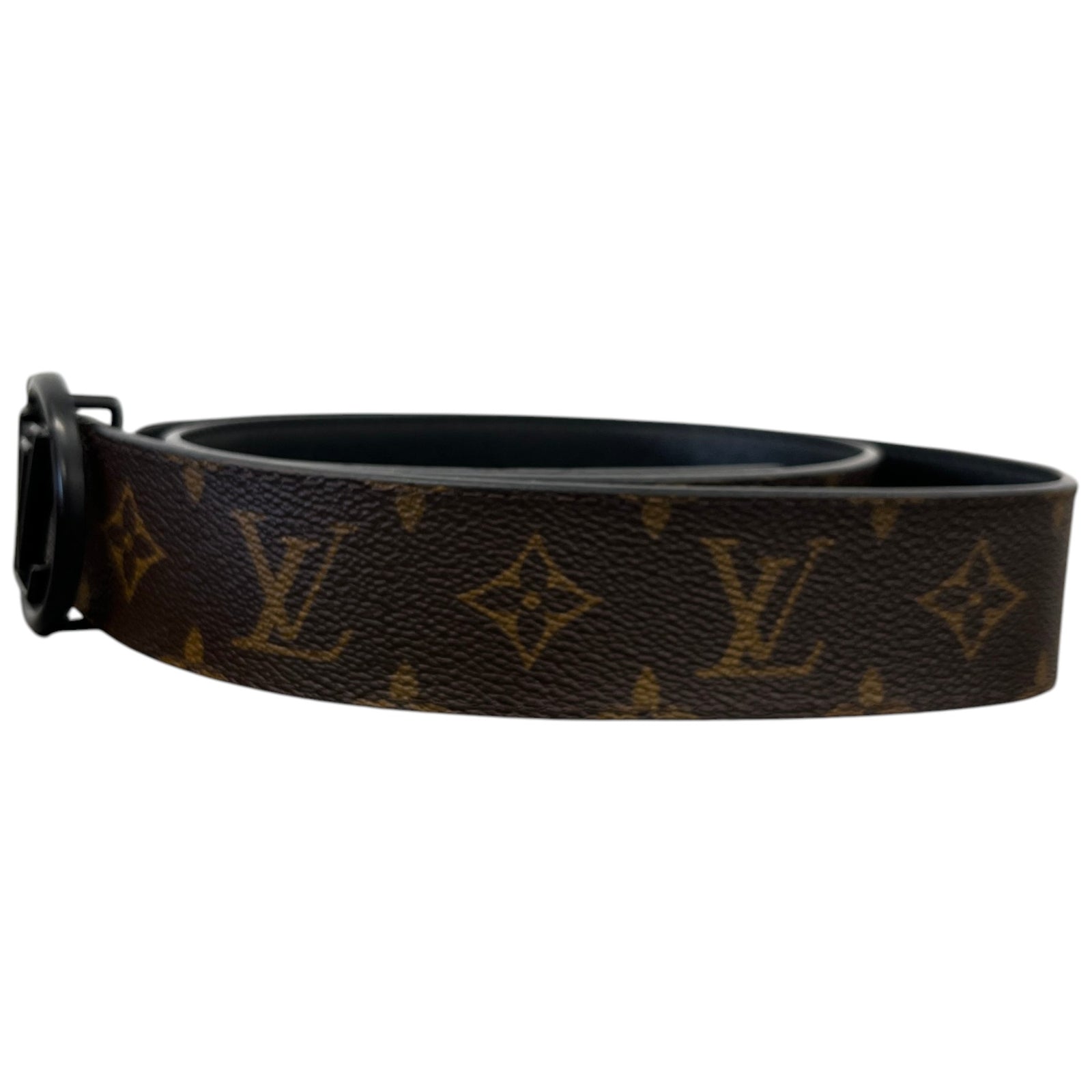 Men's Lv Circle Reversible Belt Brown Size Waist 34" - Photo 4