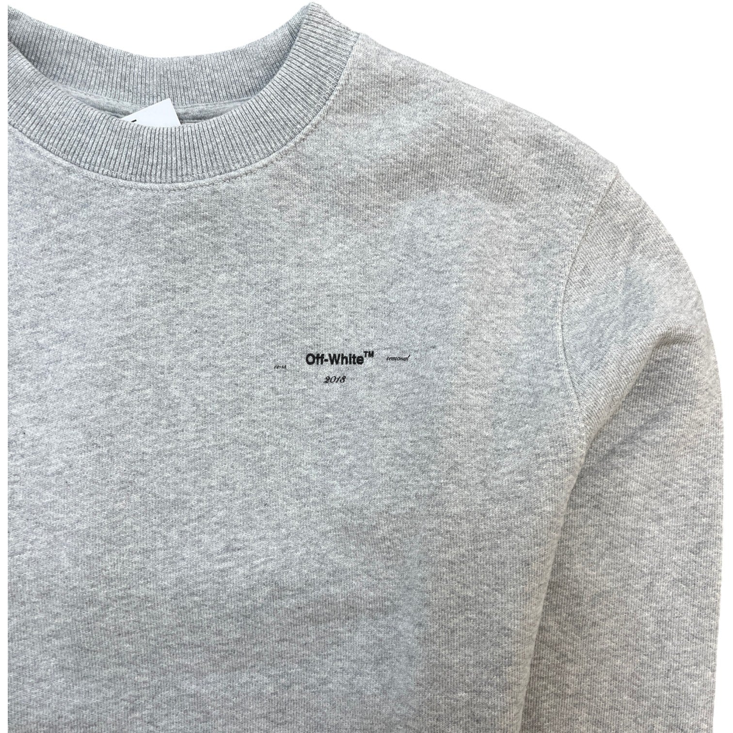 Men's Logo Print Sweatshirt Grey Size XS - Photo 5
