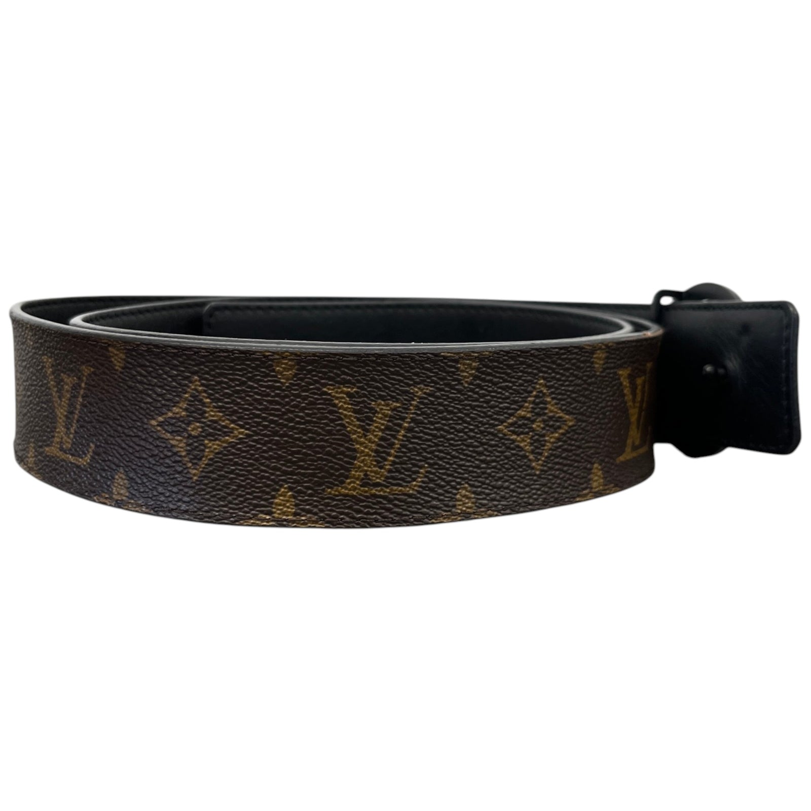Men's Lv Circle Reversible Belt Brown Size Waist 34" - Photo 3