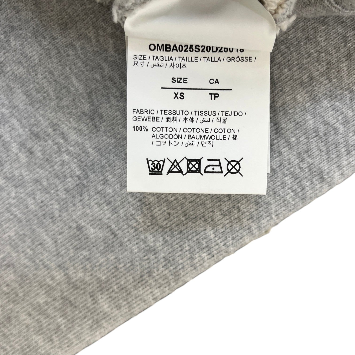 Men's Logo Print Sweatshirt Grey Size XS - Photo 8