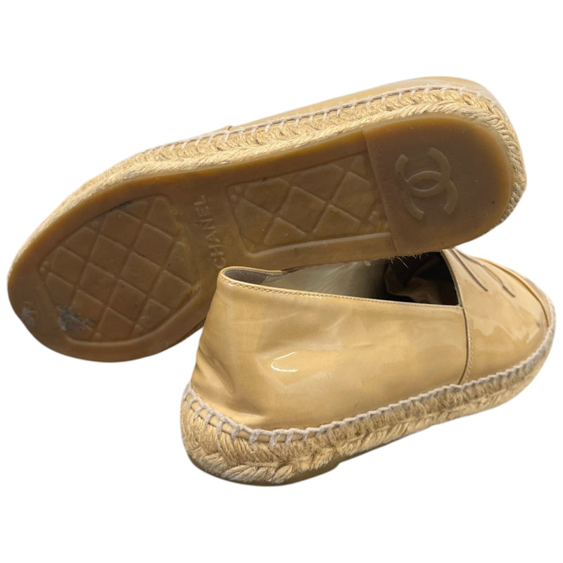 Women's CC Logo Espadrilles Beige Size UK 6 / EU 39