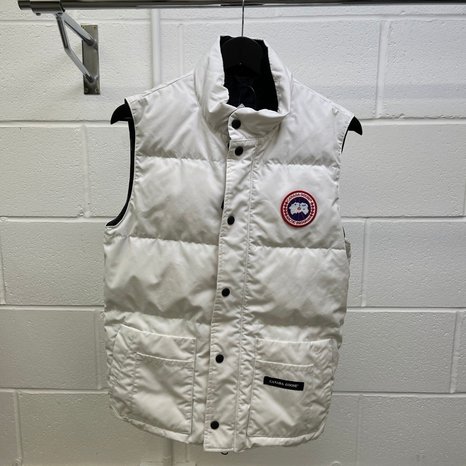 Men's Freestyle Gilet White Size XS - Photo 9