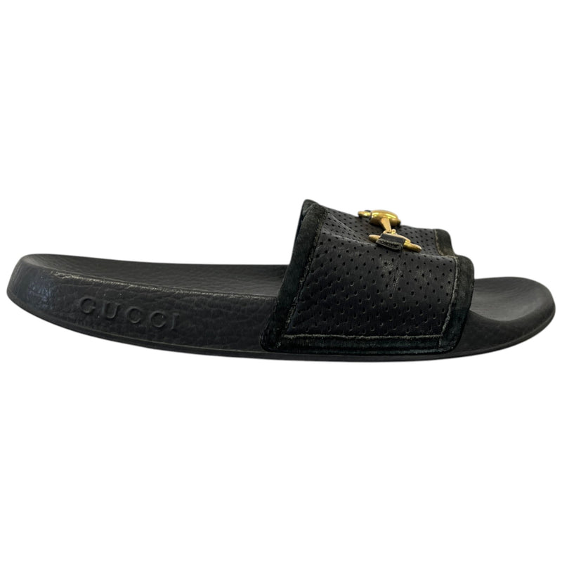 Women's Horsebit Slides Black Size EU 37 / UK 4