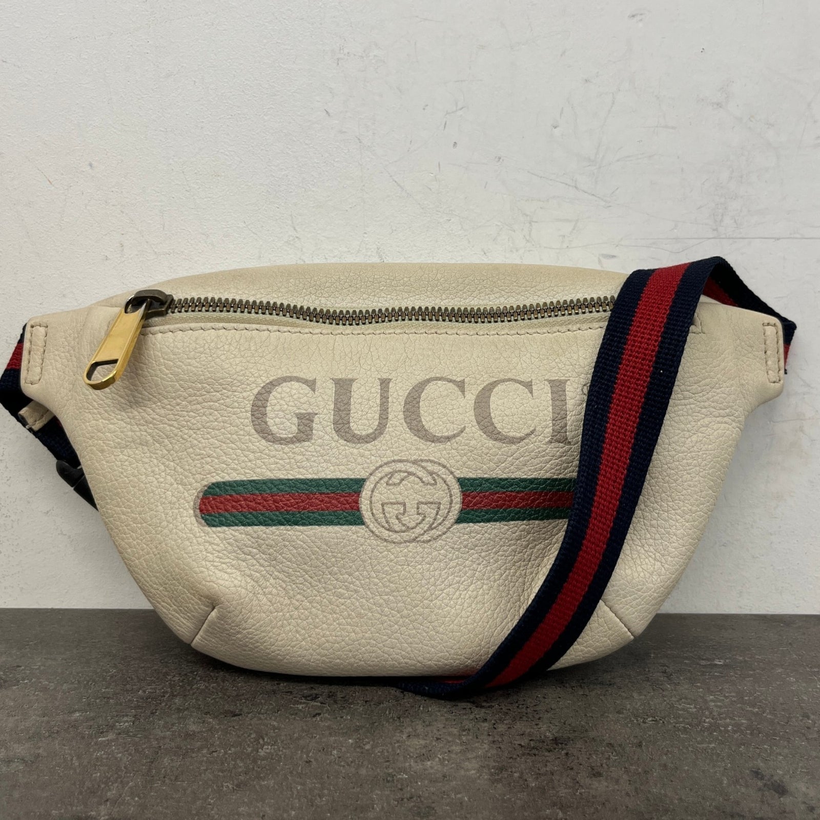 Men's Logo Belt Bag Cream - Photo 12