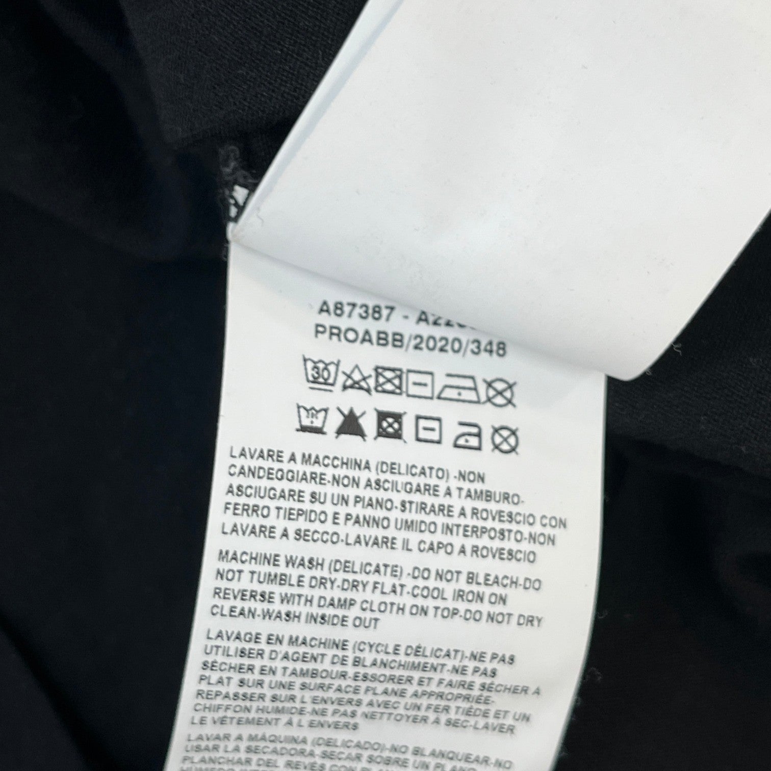 Men's Via Gesù Plaque Print T-Shirt Black Size XXL - Photo 7