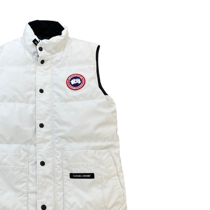 Men's Freestyle Gilet White Size XS