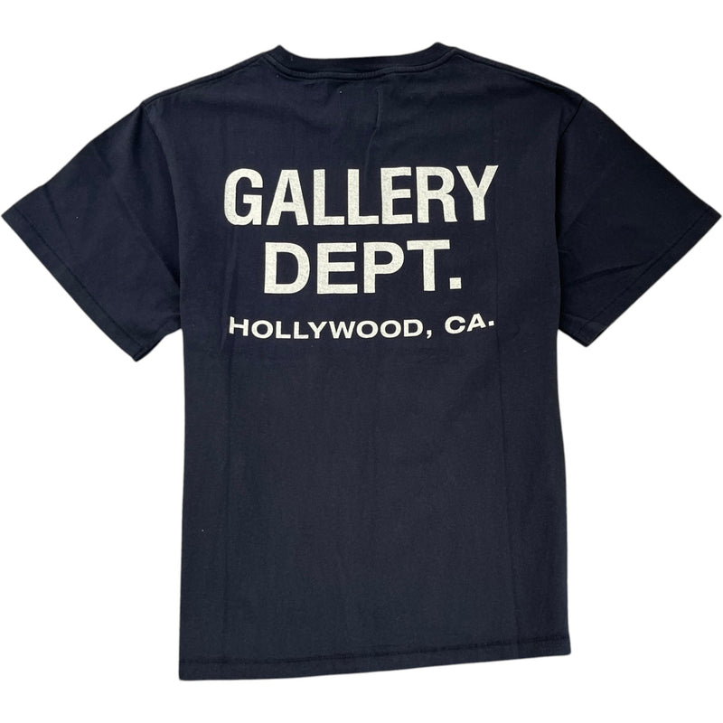 Men's Logo Print T-Shirt Navy Size M
