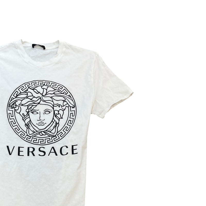 Men's Logo Print T-Shirt White Size XL