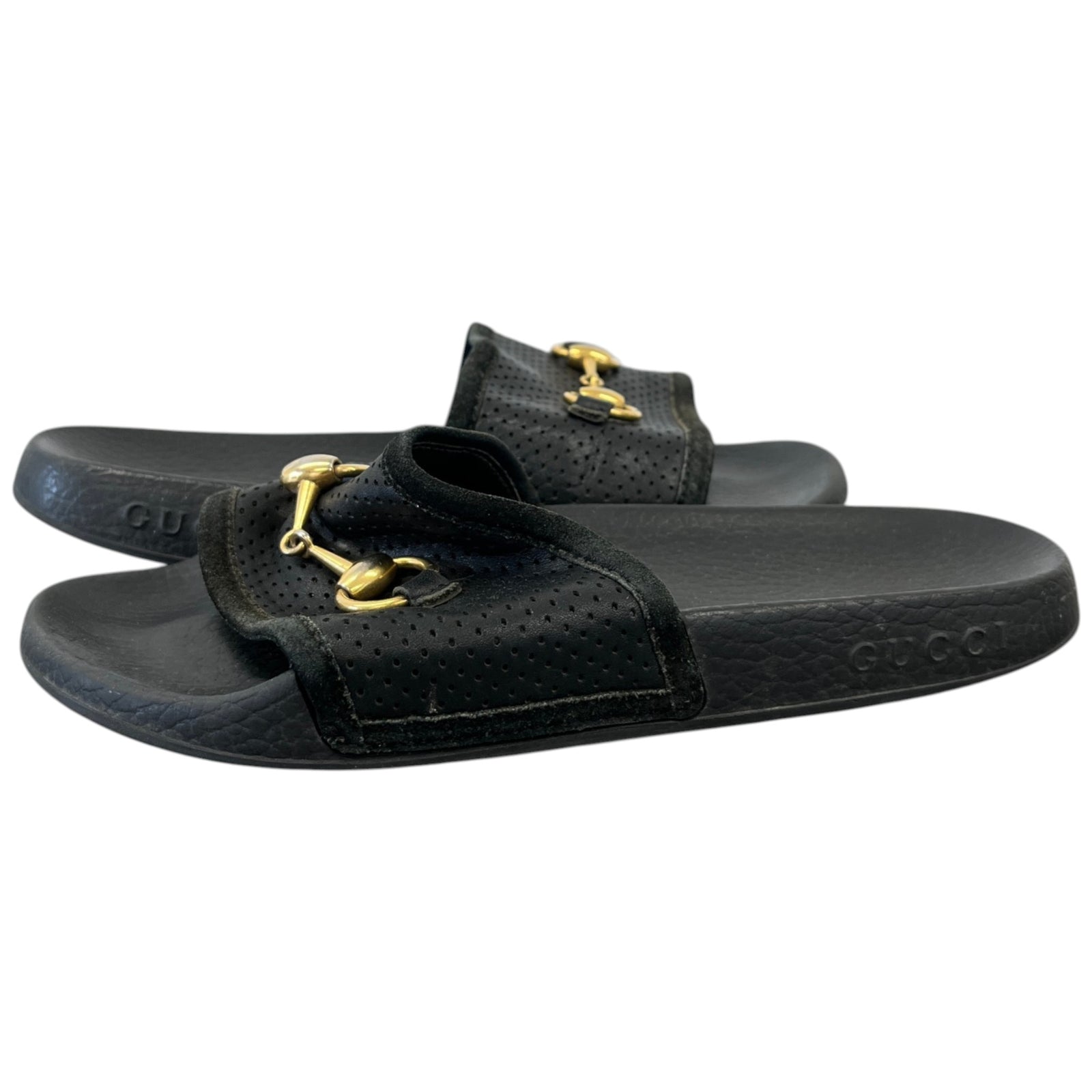 Women's Horsebit Slides Black Size EU 37 / UK 4 - Photo 3