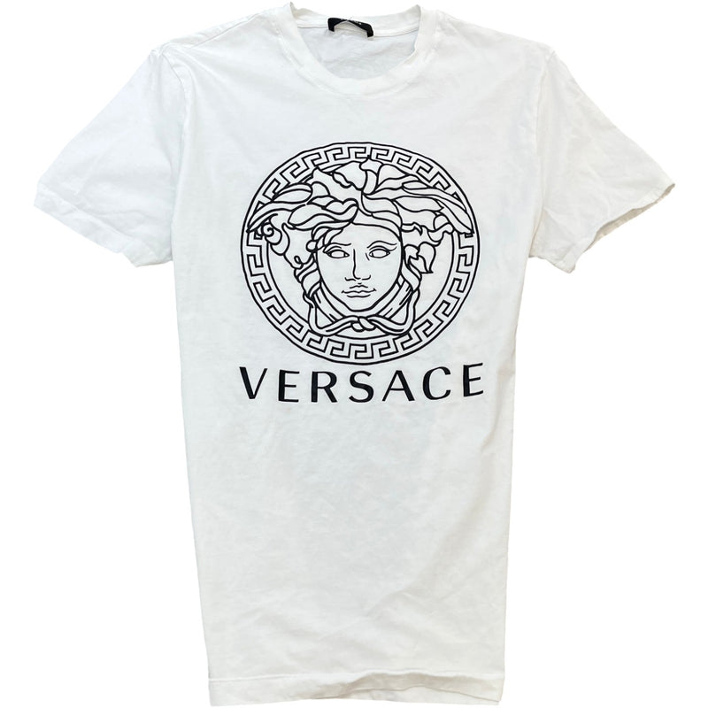 Men's Logo Print T-Shirt White Size XL