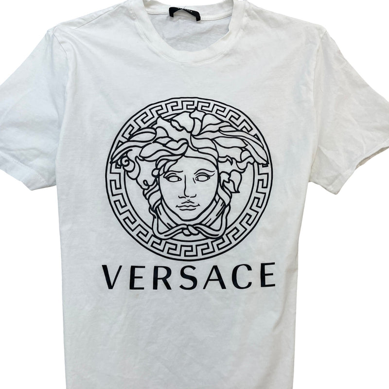 Men's Logo Print T-Shirt White Size XL