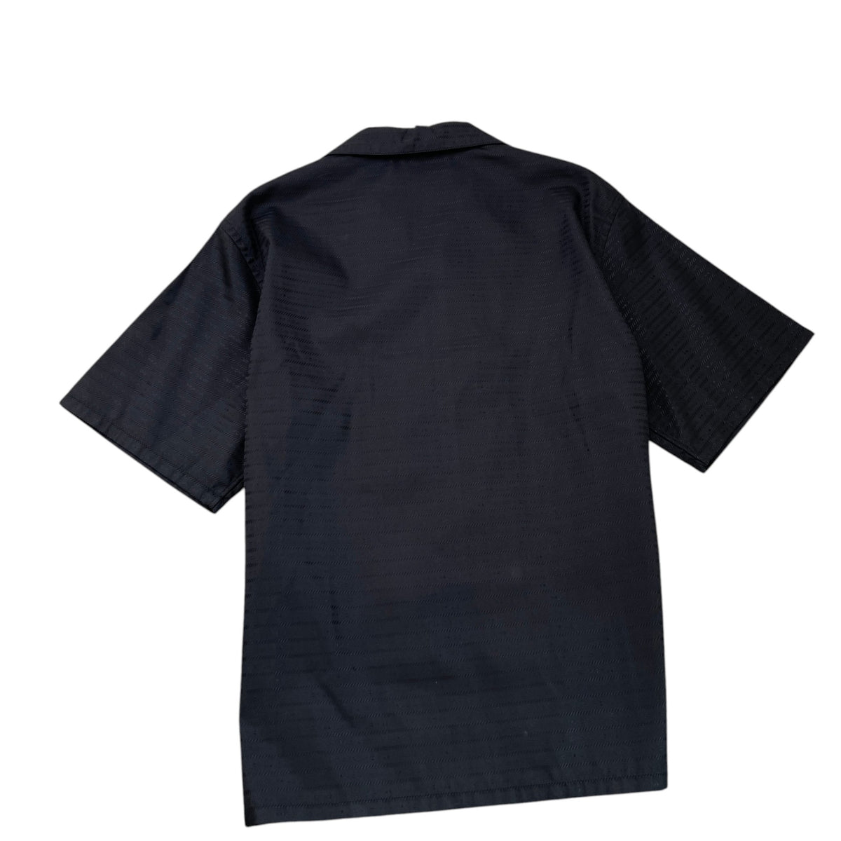 Men's Re Nylon Plaque Logo Shirt Black Size L - Photo 4