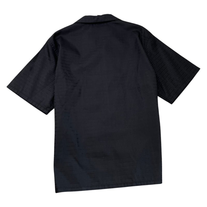 Men's Re Nylon Plaque Logo Shirt Black Size L