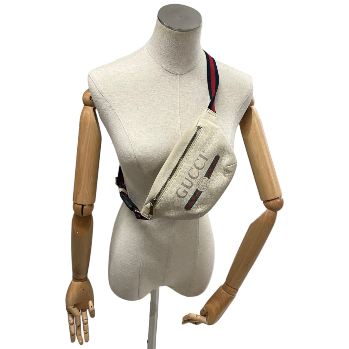 Men's Logo Belt Bag Cream - Photo 2