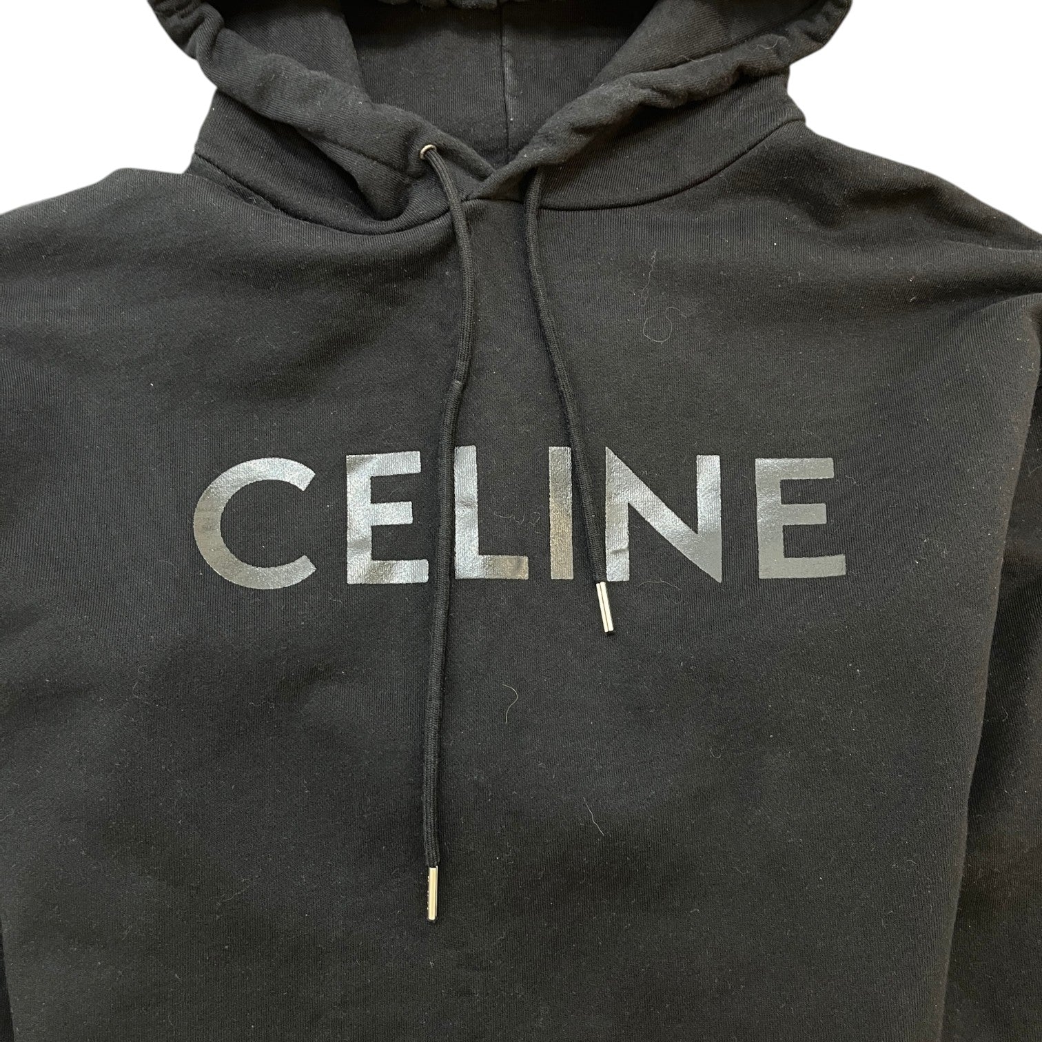 Men's Logo Print Hoodie Black Size L - Photo 5