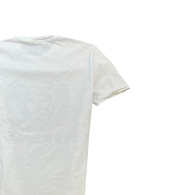 Men's Logo Print T-Shirt White Size XL