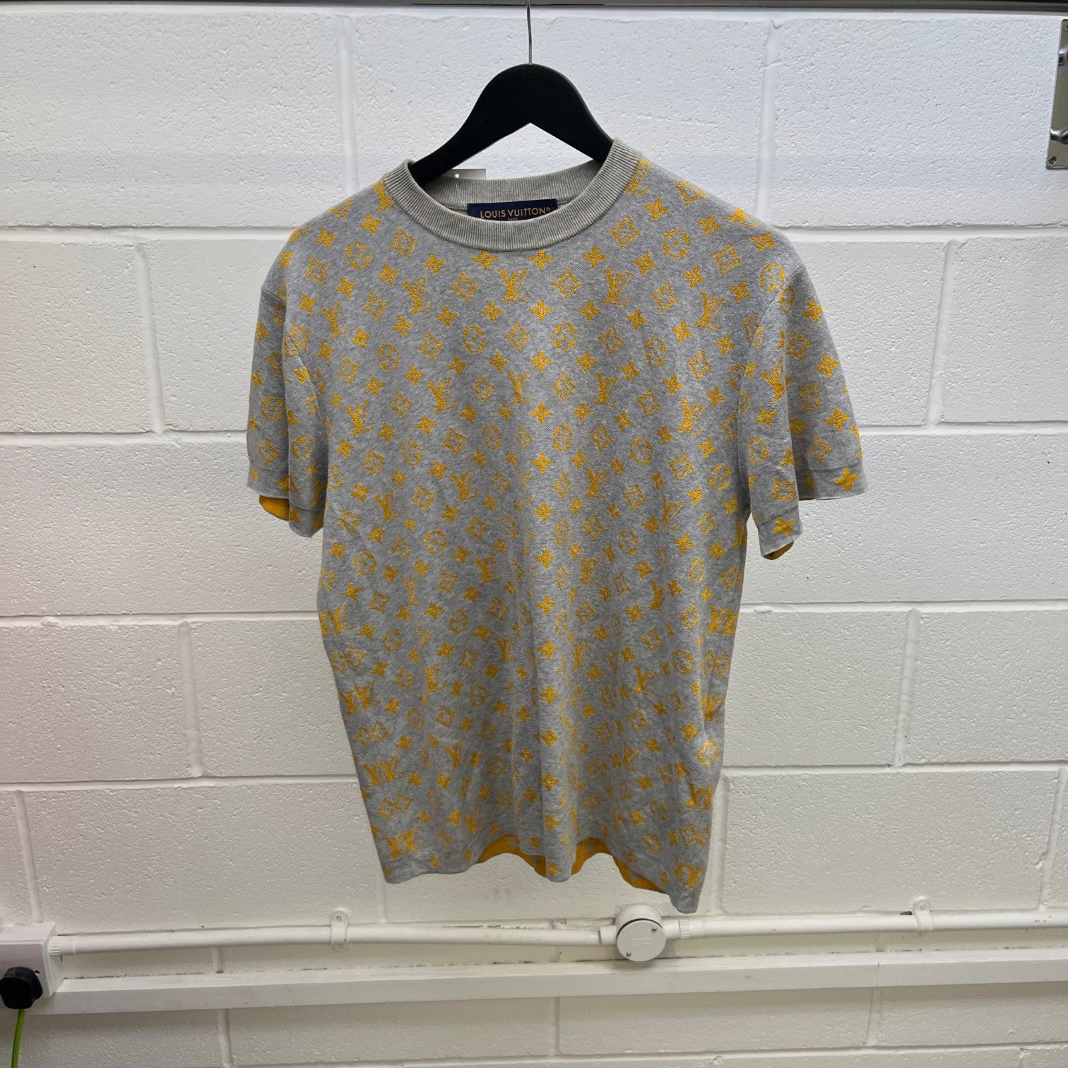 Men's Monogram T-Shirt Grey Size XS - Photo 7