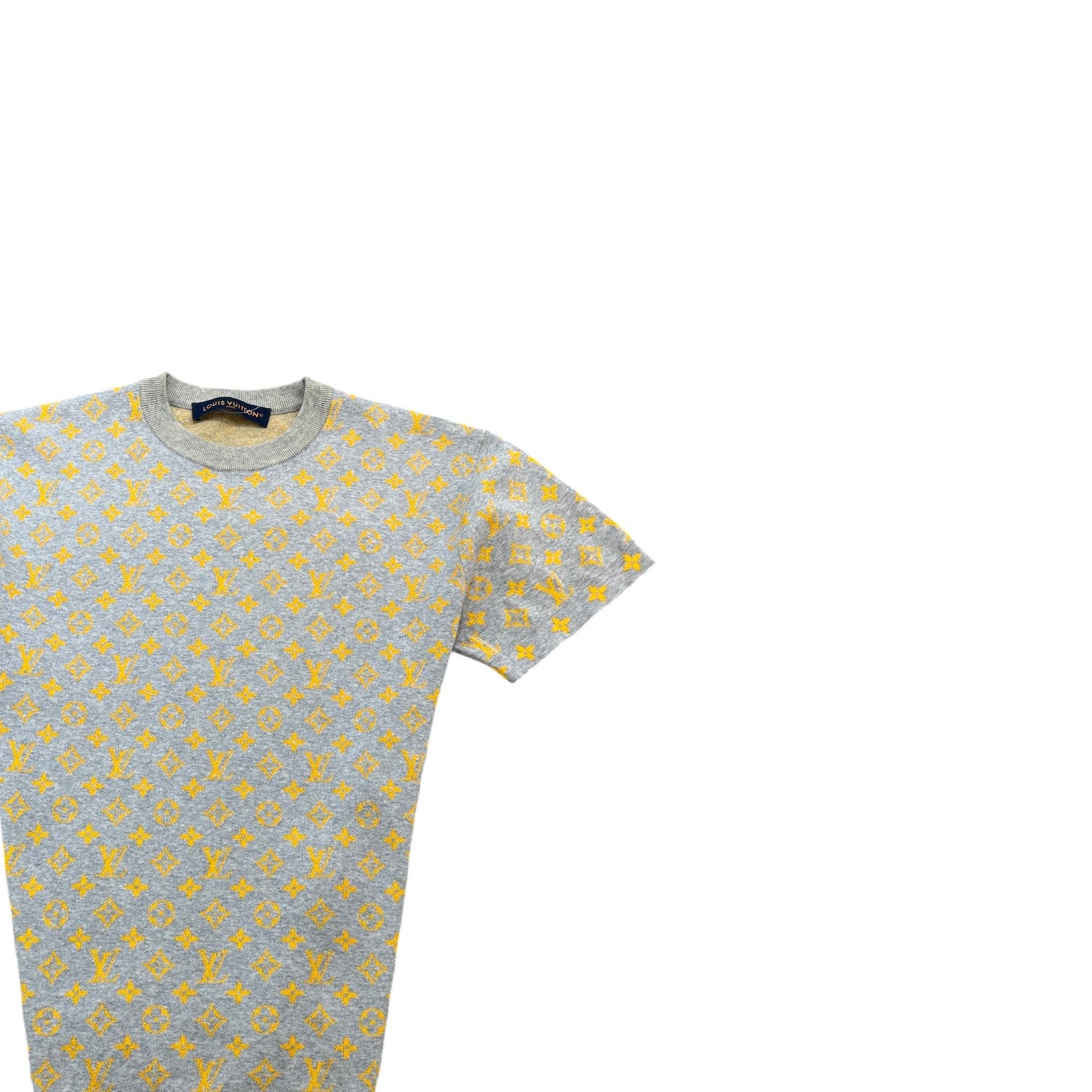 Men's Monogram T-Shirt Grey Size XS - Photo 3