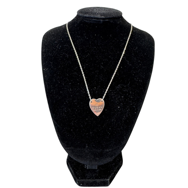 Women's Trademark Heart Necklace Silver