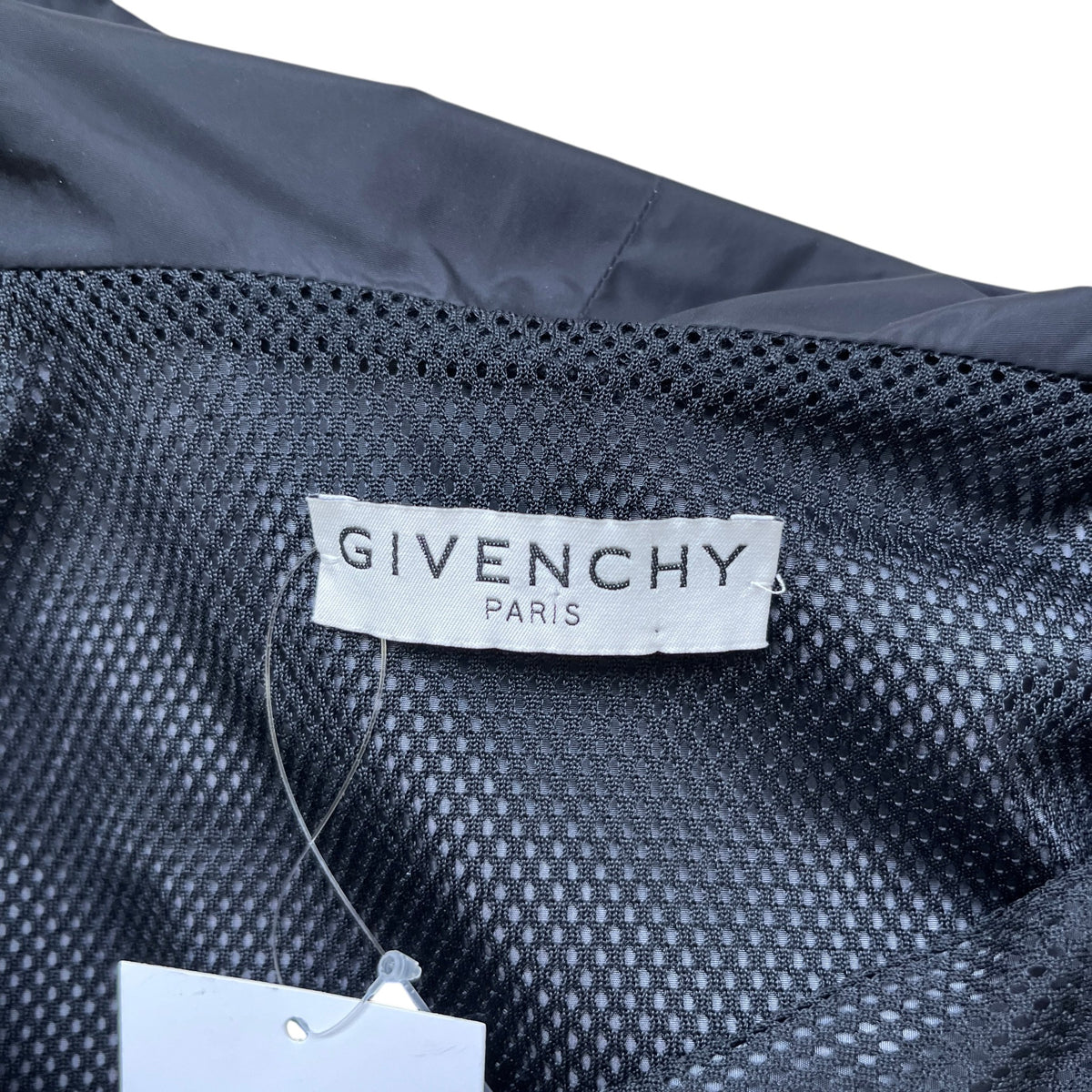 Men's Floral Logo Windbreaker Black Size S - Photo 7