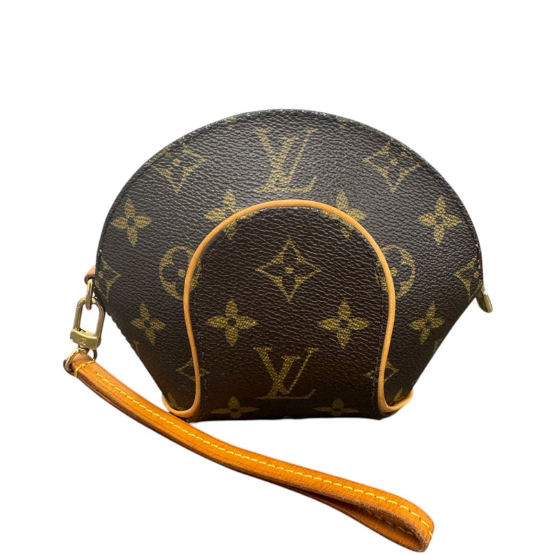 Men's Monogram Mini Ellipse Pouch Brown