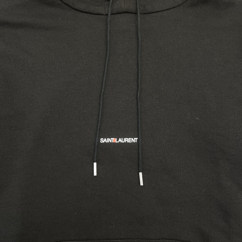 Men's Embroidered Logo Hoodie Black Size XXL