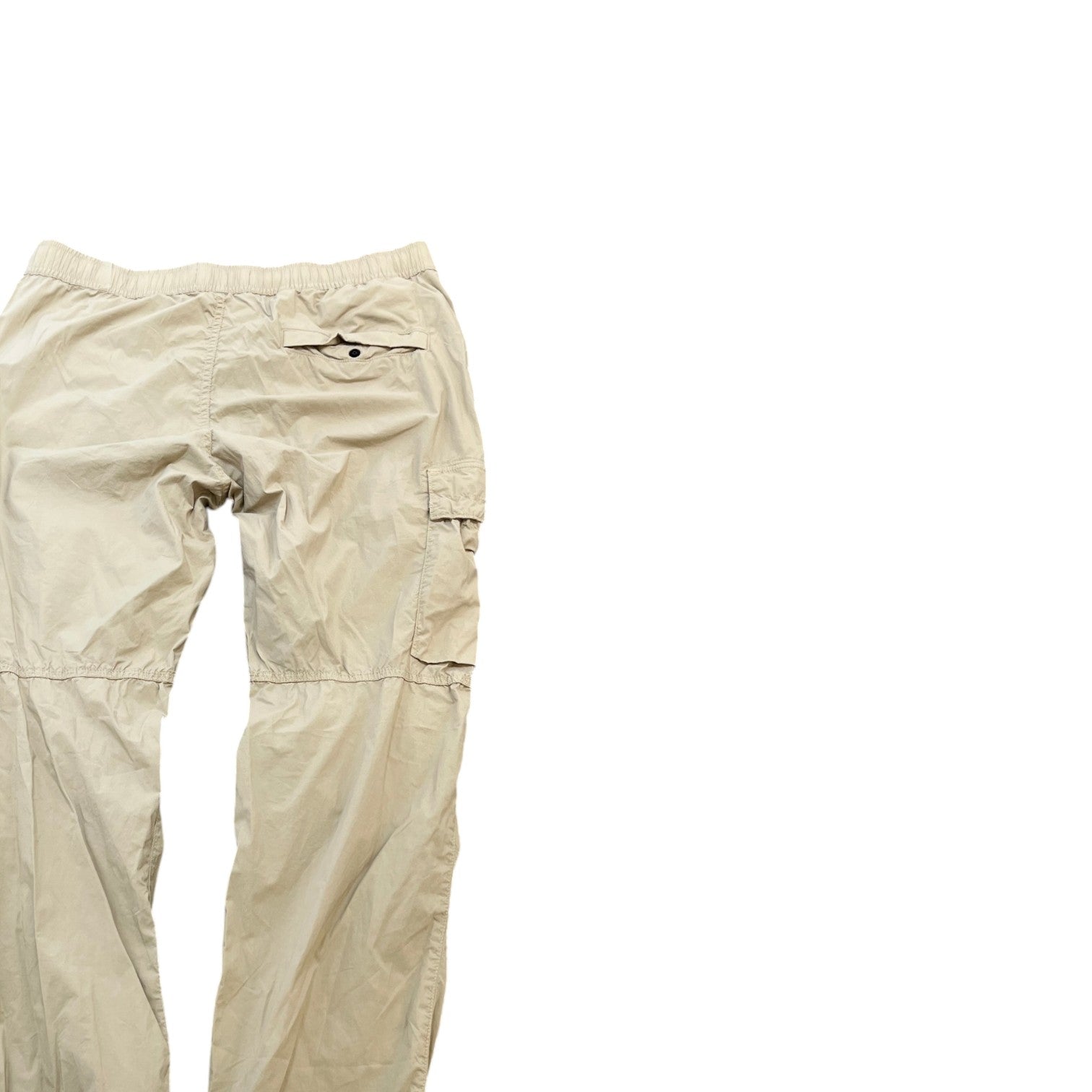 Men's Applique Logo Cargos Beige Size Waist 34" - Photo 4