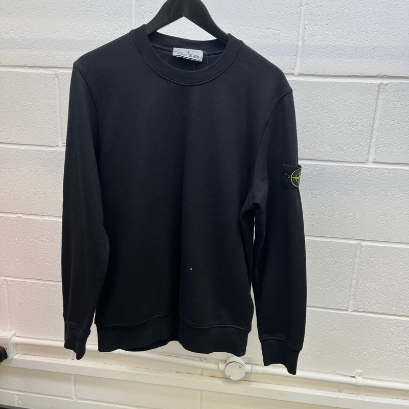 Men's Applique Logo Sweatshirt Black Size L