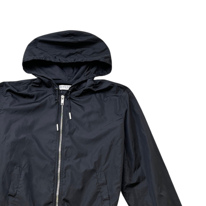 Men's Floral Logo Windbreaker Black Size S