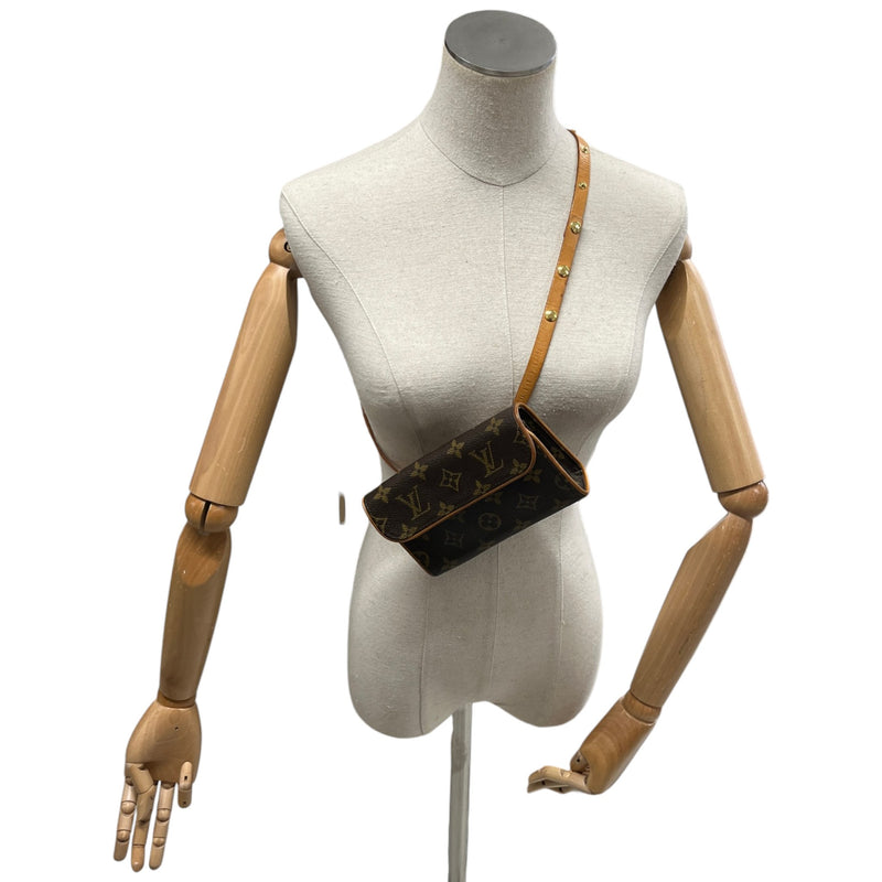 Women's Pochette Florentine Monogram Belt Bag Brown