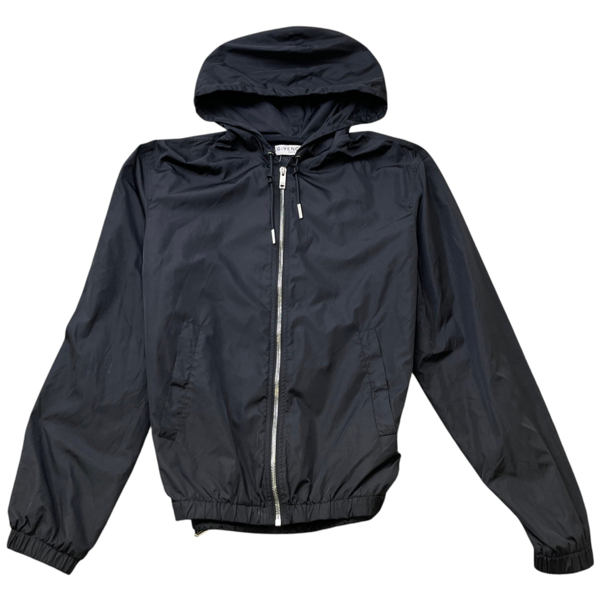 Men's Floral Logo Windbreaker Black Size S - Photo 1