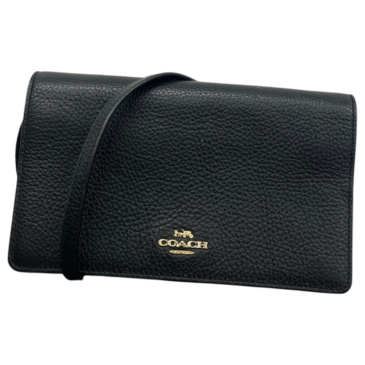 Women's Anna Foldover Crossbody Bag Black - Photo 1