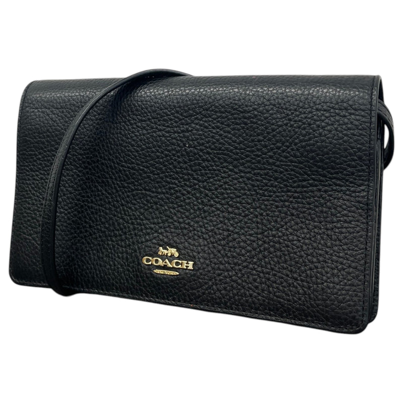 Women's Anna Foldover Crossbody Bag Black