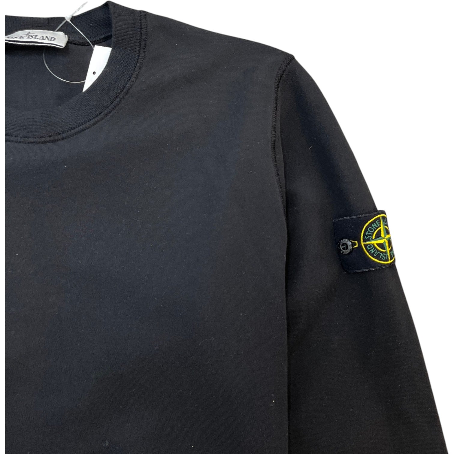 Men's Applique Logo Sweatshirt Black Size L - Photo 5