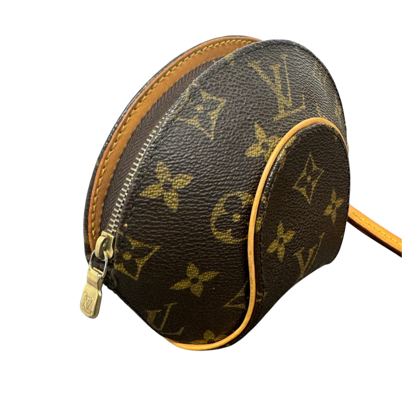 Men's Monogram Mini Ellipse Pouch Brown