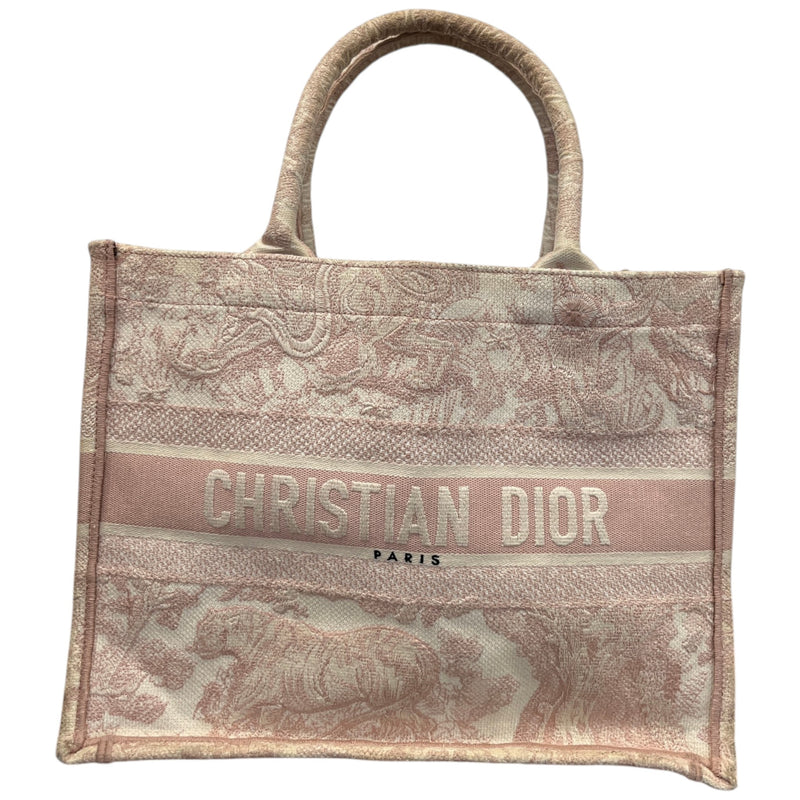 Women's Toile De Jouy Book Tote Handbag Pink
