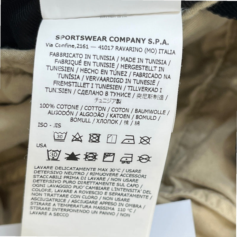 Men's Applique Logo Cargos Beige Size Waist 31"