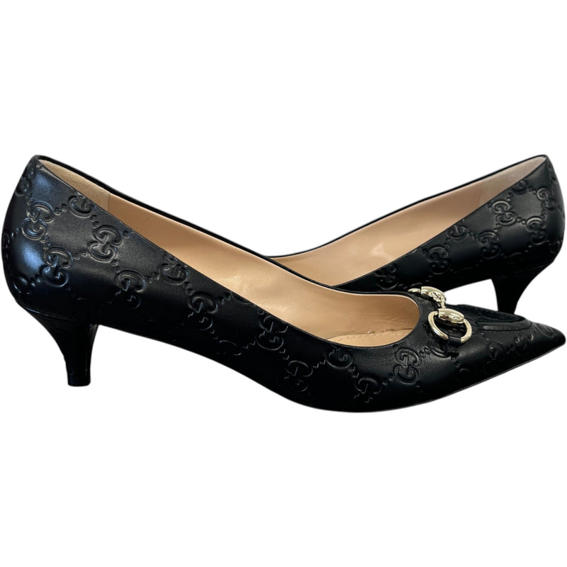 Women's Gg Erin Horsebit Heels Black Size EU 40 / UK 7