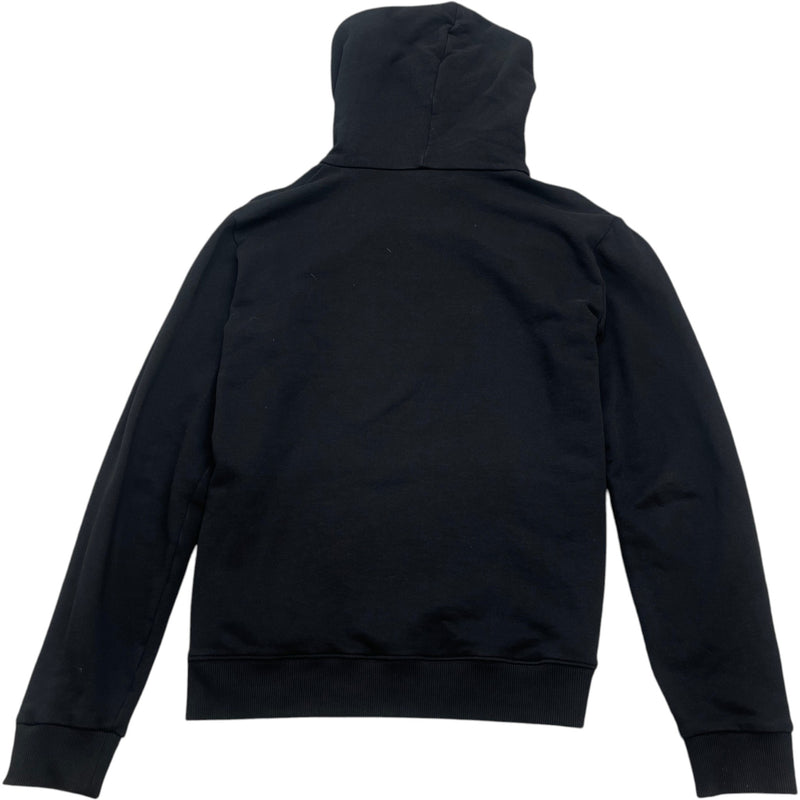 Men's Embroidered Logo Hoodie Black Size XXL