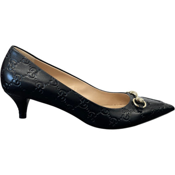 Women's Gg Erin Horsebit Heels Black Size EU 40 / UK 7