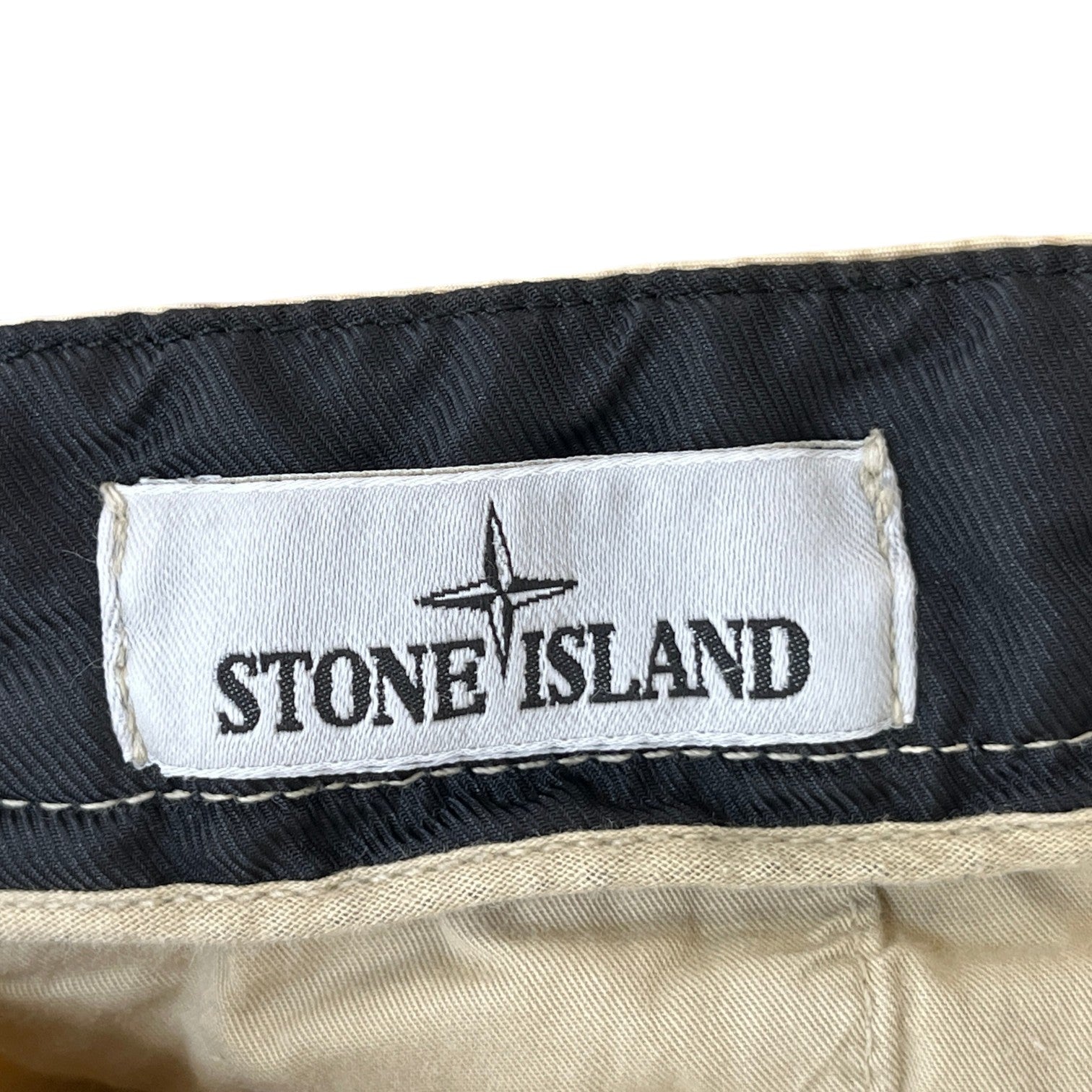 Men's Applique Logo Cargos Beige Size Waist 31" - Photo 7