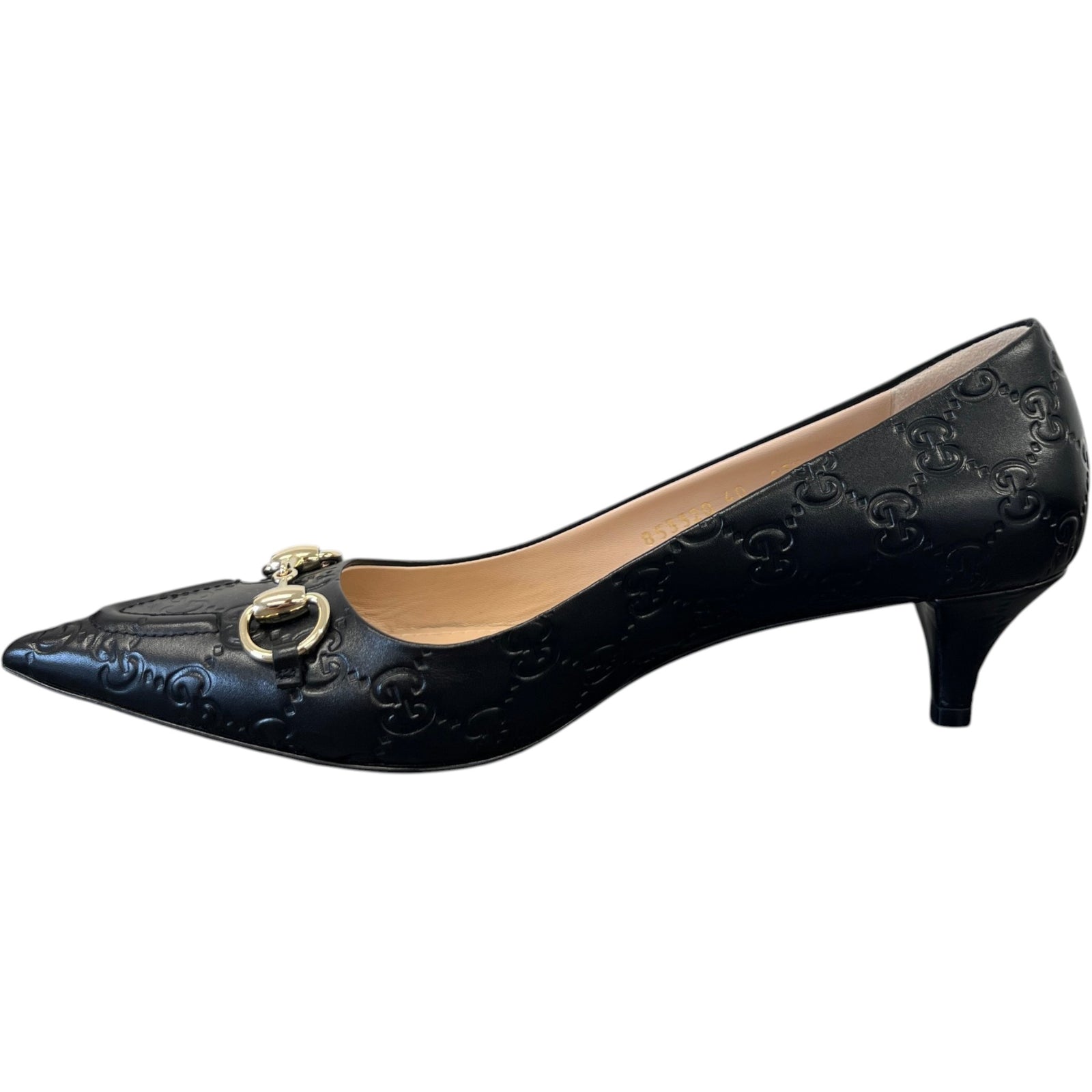 Women's Gg Erin Horsebit Heels Black Size EU 40 / UK 7 - Photo 2