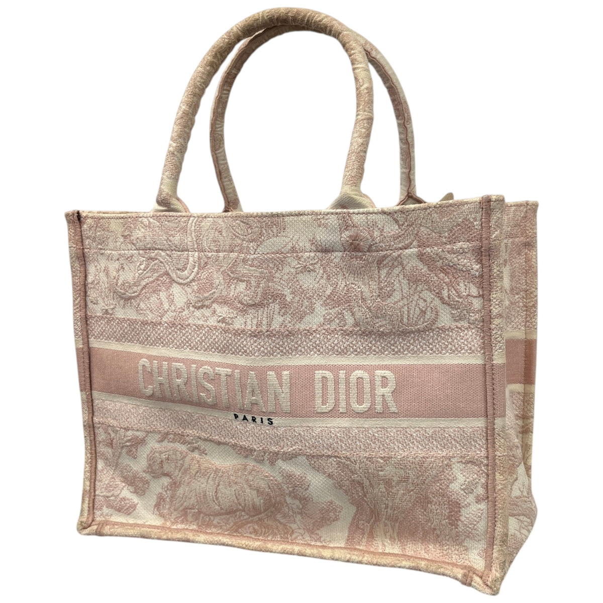 Women's Toile De Jouy Book Tote Handbag Pink - Photo 6
