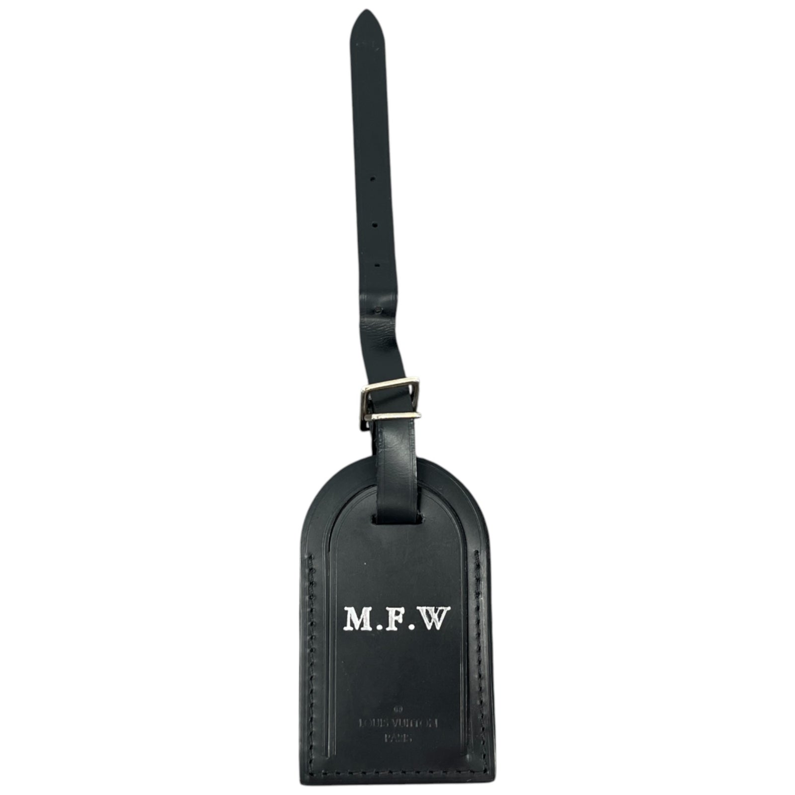 Men's Mfw Initials Luggage Tag Black - Photo 1